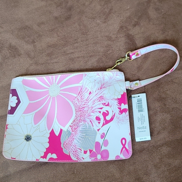 NEW Chico's LBBC Breast Cancer Pink Pouch - Picture 1 of 12